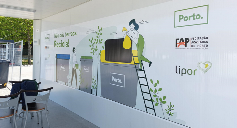 LIPOR, Porto Ambiente and FAP together for Recycling. Don't make a mess, Recycle!