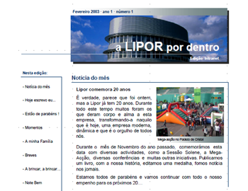 1st edition of the LIPOR Internal Bulletin