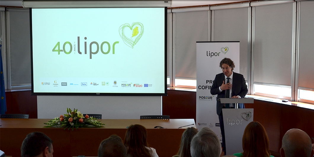 Lipor´s president presenting the project