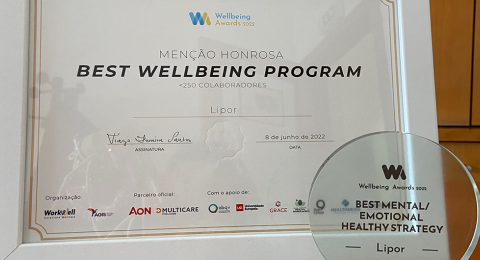 LIPOR awarded two prizes at the WELLBEING AWARDS 2022